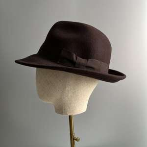 Sombrero Fedora Trilby de Fieltro de Lana Australiana 100% para Hombre, Talla Grande, Color Negro, Estilo Elegante, Listo para Enviar - Product Image 3