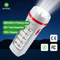 Lampe torche LED rechargeable portable de haute qualité, grande capacité, avec lumière latérale SMD pour utilisation en cas d'urgence