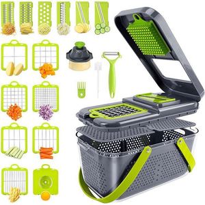Hot <b>Vegetable</b> <b>Chopper</b> Multifunctional 25 in 1 Food Cutter <b>Vegetable</b> Slicer Dicer Veggie Cutter <b>for</b> Kitchen - Product Image 1