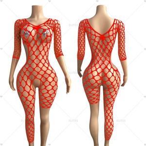 Costumes sexy ELITES avec taxes incluses, tenue de strip-teaseuse ornée de diamants, vêtements de performance, vêtements de danse exotique en résille - Product Image 6