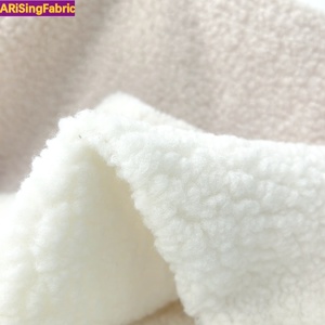 100% Polyester Màu Rắn Vòng Tròn Đồng Bằng Sợi Dệt Kim Terry Cực Vải Teddy Nhung Vải Nhung Cho Đồ Nội Thất - Product Image 3