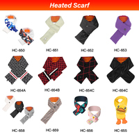 Multi-Color USB Neck Heating Scarf Warmer Rechargeable Smart Electric Woolen Heated Gloves Socks Hat-Winter Warm Gift Logo