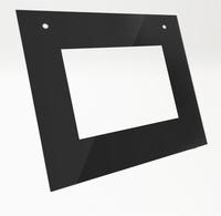 Panel de vidrio para horno microondas endurecido de diseño personalizado de alta calidad, Panel de puerta de horno eléctrico, vidrio de pantalla de seda de alta temperatura