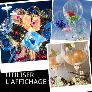 Transparent Glossy Foil <b>Balloons</b> Set for Gift Toy Decoration <b>Round</b> Shape Festival Use - Product Image 4