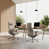 Fauteuil de bureau de direction moderne de luxe avec coussin de siège ventilé, fauteuil de bureau pivotant USB pour usage professionnel