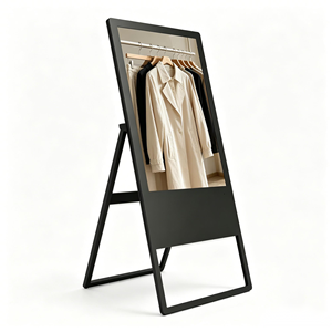 Pantalla Digital Táctil Plegable para Tiendas <span class=keywords><strong>de</strong></span> Ropa y Centros Comerciales, Pantalla Publicitaria <span class=keywords><strong>de</strong></span> Alta Resolución con Soporte <span class=keywords><strong>de</strong></span> Texto - Product Image 1