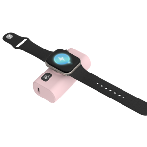 האחרונה מיני כיס 5000mah בנק כוח 20wpd + 2w אלחוטי עם תאורה אחורית, kickסטנד & lcd תצוגה דיגיטלית lcd - Product Image 5