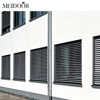 Fenêtre à persiennes en aluminium résistante aux intempéries, sécurité, luxe, jalousie, volet de fenêtre, fenêtres à persiennes en bois et aluminium