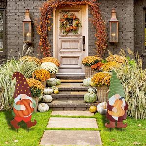 ZY Brand Vintage <strong>Outdoor</strong> 2 Pack 25" Decorative <strong>Garden</strong> Stakes with Gnomes Pumpkin for Fall Decor Yard <strong>Signs</strong> for <strong>Garden</strong> - Product Image 6