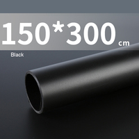 150*300cm Pvc papan latar belakang fotografi layar pemotretan hitam & putih untuk pesta & kamera menggunakan latar belakang tahan lama