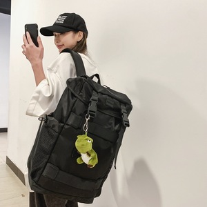 Men's <b>Backpack</b> <b>Large</b> Capacity 20-35L Wear Resistant Solid Color Detachable Strap Leisure Travel Student School Bag - Product Image 2