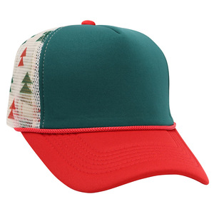 Casquette de baseball et casquette trucker de football à motif imprimé Noël, Nœud, Léopard, Carreaux, avec dos en maille et en mousse imprimée - Product Image 4