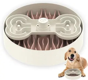 2024 Slow Feeder Dog Bowl Anti-Rutsch-gesunde Ernährung Interaktiver Hund Slow Food Feeding Pet Bowl