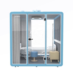 10 millimetri di vetro temperato trasparente insonorizzate camera cabina disinfezione booth in ospedale mini casa per in quarantena - Product Image 2