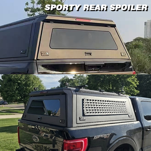 Toldo rígido de aluminio para camioneta Toyota Tundra Ford F150, sin perforaciones, para caja de 5.5 pies, con ventanas correderas, impermeable, <span class=keywords><strong>IForce</strong></span> - Product Image 5