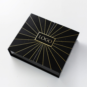 Custom Eco Friendly Luxury Logo Matt Lamination Embossing Recyclable Paper <b>Box</b> <b>Black</b> Magnetic Folding Cardboard <b>Gift</b> <b>Box</b> - Product Image 1