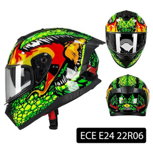 Casco Integral ECE 22R06 ABS, Ajustable y Transpirable, Resistente al Agua y al Viento, Equipo de Seguridad para Motociclismo de Larga Distancia - Product Image 1