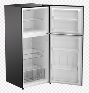 Refrigerador de doble puerta con congelador superior de acero inoxidable de 15 pies cúbicos, sin escarcha, con descongelación automática, ¡gran oferta para el hogar! - Product Image 1