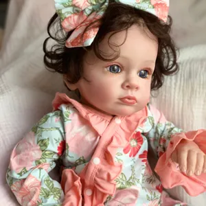 R&B Silicona De Cuerpo Completo Silicone Reborn Babies Dolls Do Brasil Baby Toddler Girls Doll Reborn Baby Dolls