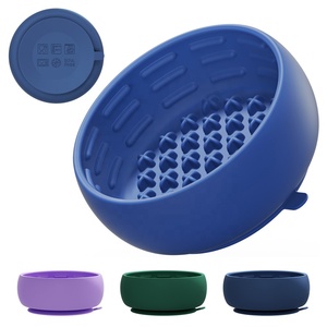 Gamelle anti-glouton en silicone colorée pour animaux de compagnie, gamelle pour chien en silicone avec ventouse, gamelle anti-glouton pour chien, fournitures pour animaux de compagnie - Product Image 5
