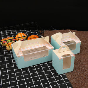 Boîte à muffins en carton personnalisée avec fenêtre en PVC - Product Image 3