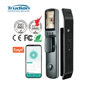 Trudian Wachtwoord Sleutel Tijdelijk Wachtwoord Tuya App Smart Deurslot Prijs Deur Smart Lock Met Gezichtsherkenning