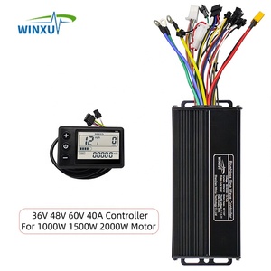 Contrôleur de moteur sans balais à onde sinusoïdale WINXU 1000W 1500W 2000W 36V 48V 60V 40A avec écran LCD S866 pour trottinette et vélo électriques - Product Image 1