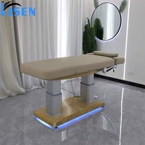 Table de massage électrique réglable à distance Kisen, beige, blanc, noir, durable, pour salon de beauté, extension de cils, tatouage, clinique - Product Image 6