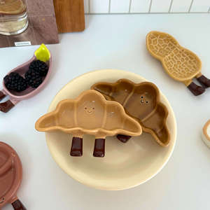 Plato para Condimentos de Porcelana Estilo Japonés, Diseño Cuadrado Pequeño con Dibujos Animados, Color Subesmaltado, Apto para <span class=keywords><strong>Microondas</strong></span>, Estilo Ins - Product Image 3
