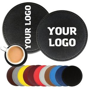 Posavasos Personalizados Sy89 con Logotipo, en Oferta, de Cuero PU para Café, Té, Leche, Jugo - Product Image 1