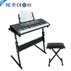 Clavier de piano électronique portable <span class=keywords><strong>BD</strong></span> Music Pianc 61 touches avec micro, instrument de musique éducatif, léger (3 kg), 6 morceaux de démonstration - Product Image 2