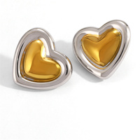 Boucles d'oreilles pendantes tendance en acier inoxydable avec pierres de zircon, plaqué or 18 carats, accessoires de mode unisexe pour anniversaire, sertissage griffe