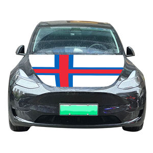 Vente en gros 120x150cm <span class=keywords><strong>les</strong></span> î<span class=keywords><strong>les</strong></span> Féroé housses de capot de voiture drapeau abordable résistant à l'usure et durable couverture de capot de moteur de voiture - Product Image 1