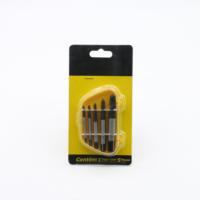 Set ekstraktor sekrup baja 5 PC, untuk alat pertukangan sekrup rusak & ekstraktor pipa air baut rusak, alat tangan