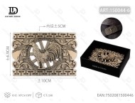 Fibbia Quadrata Grande in Lega Dorata Anticata da 5,0 cm per Cinture Uomo Donna - Accessorio Moda - Product Image 1