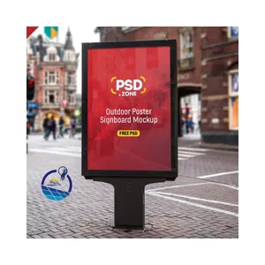 LANYOU enseignes LED personnalisées pour l'extérieur Panneau suspendu Rond double face publicité Boîte à lumière Signalisation pour bar,restaurant,stor