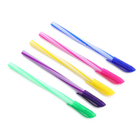 Bolígrafo al por Mayor con Logotipo Personalizado, Cuerpo Rayado, Tecnología Smoothline, Tinta Azul, OEM