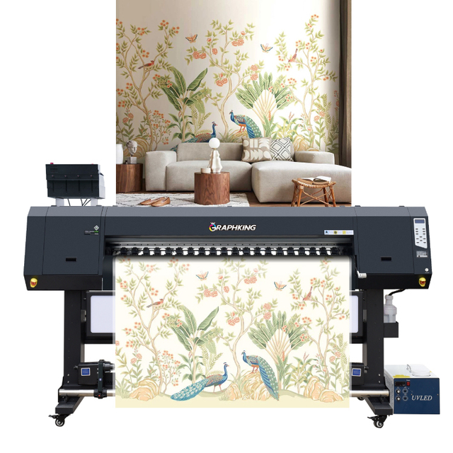 Graphking Factory Roll to Roll Plotter Print Banner Digital Inkjet Printer Professional Resin Tarpaulin Vinyl Uv Printer Machine