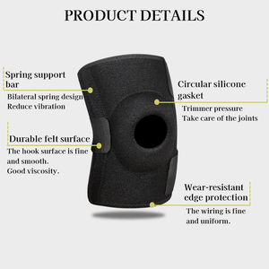 Soporte de Rodilla Personalizable, Negro, Cómodo, Protector, Adecuado <span class=keywords><strong>para</strong></span> la Vida Diaria y el <span class=keywords><strong>Ejercicio</strong></span> - Product Image 3