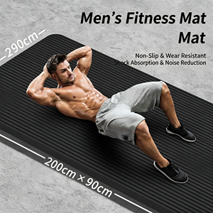 Tapete de Yoga de Goma Ecológico Antideslizante de 5 mm de Grosor, Rectangular, Universal, para Ejercicios de Fitness, Negro, Plegable - Product Image 6