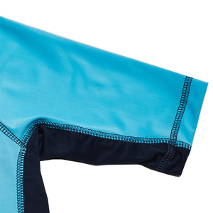 سعر المصنع UPF50 + Rashguard ملابس سباحة للأطفال سبانديكس Oem مصمم شعار مخصص مطبوع كم قصير سترة طفح لركوب الأمواج - Product Image 3