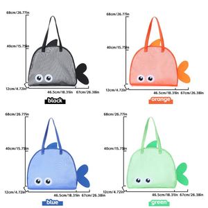 Linda Bolsa de Aseo de Malla para la Playa, Diseño de Ojos de Dibujos Animados para Niños, Portátil y Multiusos, Talla Única para Todos, Ideal para Viajes de Verano - Product Image 5