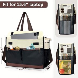 <b>Lunch</b> Bag for Women, 15.6" Laptop Tote with Insulated <b>Lunch</b> <b>Box</b> <b>Compartment</b> for Nurse, Teacher Work Officel Outdoor - Product Image 2