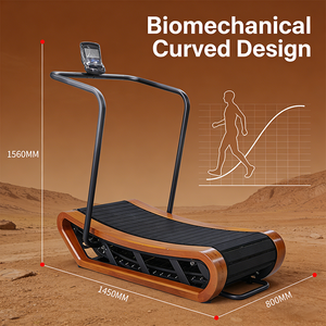 YLSY001PB6800-2 YLSY001PB6800-2 EPsonlove Wooden Curved Commercial Manual With <b>Foldable</b> Design and Speed Adjustment <b>Treadmill</b> Fo - Product Image 6