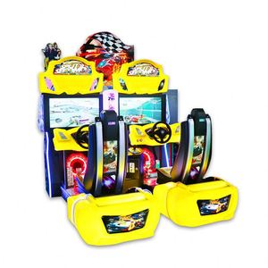 Console de jeu électronique d'arcade analogique de course à monnayeur pour deux joueurs - Product Image 1