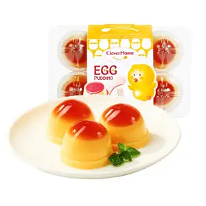 Clever Mama 230g Wholesale Boxed Low Fat 0 Gelatin Wholesale Halal Egg Konjac Jelly Pudding