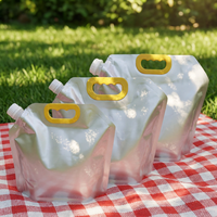 Sac à boisson portable réutilisable en aluminium grande capacité avec poignée, idéal pour le lait, l'eau et les boissons – En stock