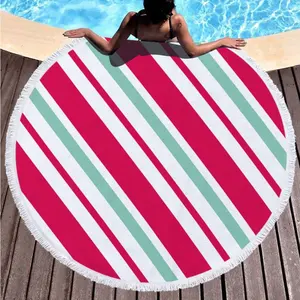 Custom Microfiber Sublimated Digital Sublimation BeachTowel Printed Logo Sports Promotion Personalized Soft Beach Towel On Beach