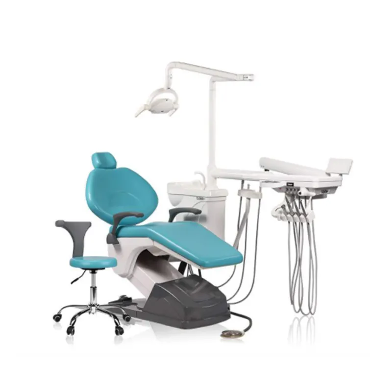 Hot Sale Dental Equipment Elektrische Luxus Dental Unit Stuhl Medical Clinic Dental Chair Einheit Preis Verkauf mit LED Lampe