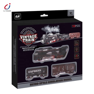 Chengji-Tren Eléctrico clásico de simulación de estilo Retro, juego de tren eléctrico de Navidad, juguete eléctrico clásico para fumar - Product Image 6